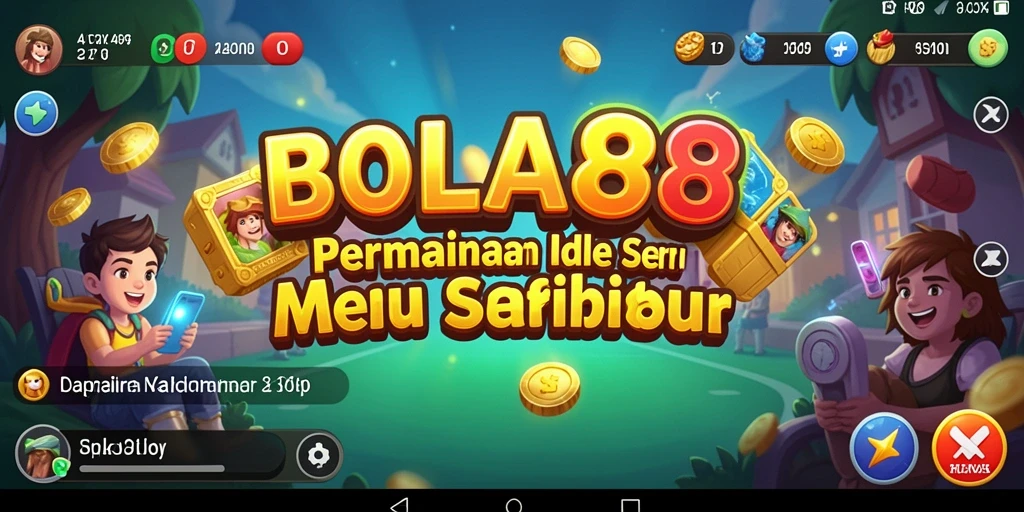 Tampilan gameplay seru dari BOLA88 dengan elemen Idle yang menarik.