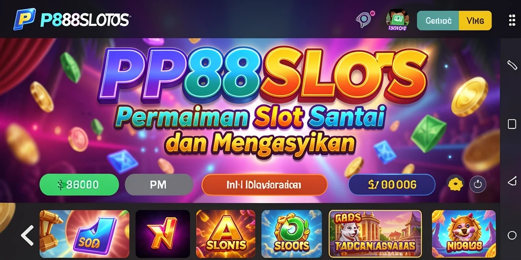 Screenshot gameplay PP88SLOTS menunjukkan keseruan bermain slot yang penuh warna.