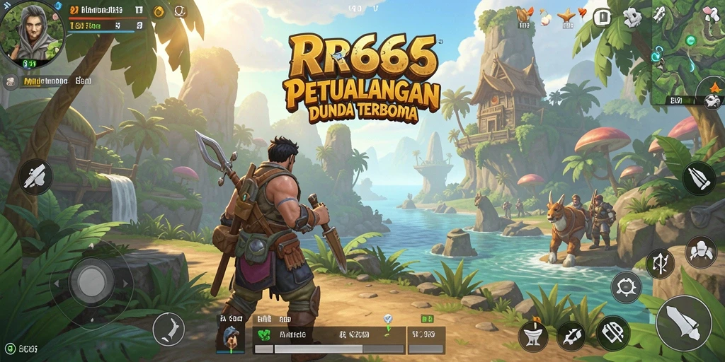 Tangkapan layar gameplay RR666 menampilkan eksplorasi dunia terbuka yang luas.