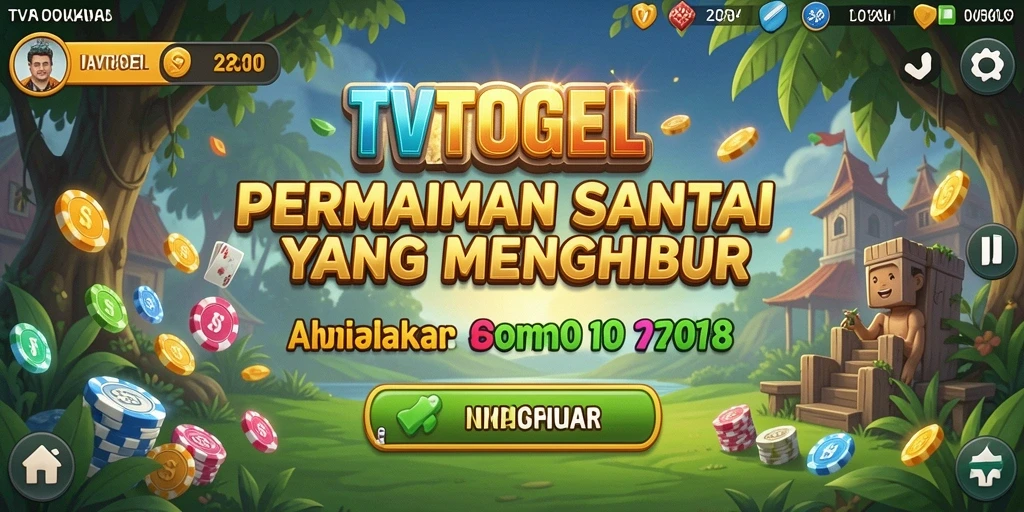 Screenshot gameplay TVTOGEL yang menampilkan keseruan permainan casual.